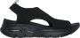 Skechers Arch Fit Platte Sandalen voor Dames Zwart Dames - Thumbnail 1