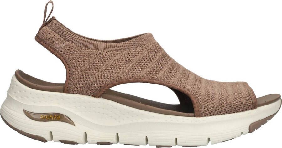 Skechers Arch Fit Darling Days Dames Sneakers Bruin