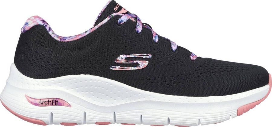 Skechers Arch Fit First Blossom Dames Sneakers Zwart Multicolour