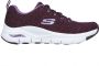 Skechers Arch Fit Glee for all zwart wit sneakers dames (149713 BKW) - Thumbnail 8