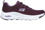 Skechers Arch Fit Glee for all zwart wit sneakers dames(149713 BKW ) - Thumbnail 30
