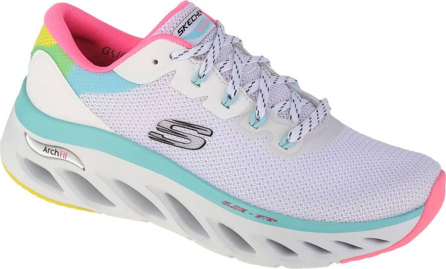 Skechers Arch Fit Glide-Step Highlighter 149871-WMLT Vrouwen Wit Sneakers