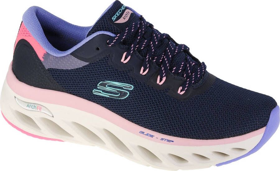 Skechers Arch Fit Glide-Step Highlighter 149871-NVMT Vrouwen Marineblauw Sneakers