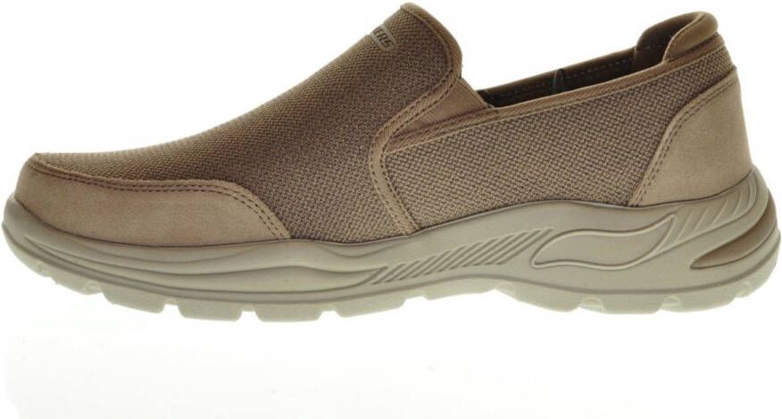 Skechers Arch Fit Licht Bruine Mocassin Heren