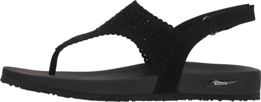 Skechers Comfort Sandaal met Arch Ondersteuning Black Dames