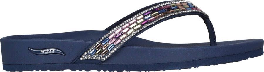 Skechers Arch Fit Meditation -Glam Gal Dames Slippers Navy