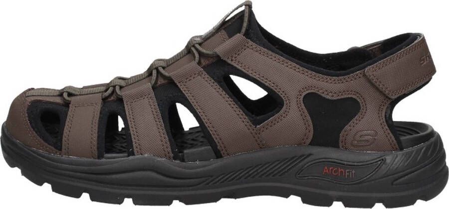 Skechers Arch Fit Motley SD Verlander Sandalen donkerbruin