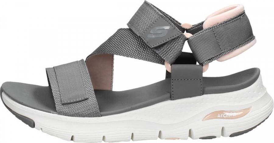 Skechers Arch FIT POP Retro Sandals Grijs Dames - Schoenen.nl
