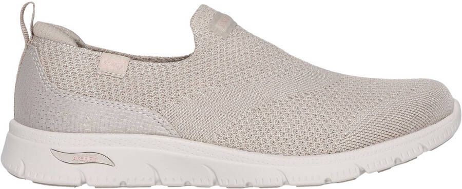Skechers Arch Fit Refine 2.0 Cascade Dames Instappers Taupe