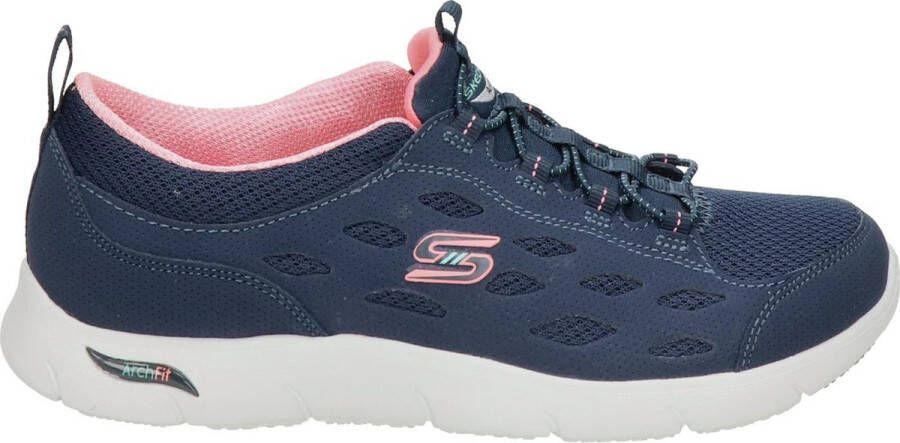 Skechers Arch FIT Refine Sneakers Blauw Dames