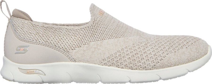 Skechers Arch Fit Refine Don't Go Instapper Vrouwen Taupe Maat
