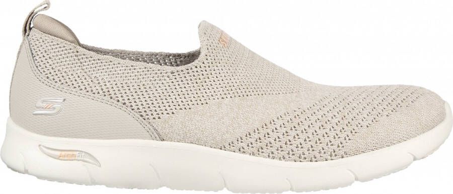 Skechers Arch Fit Refine Don't Go Instapper Vrouwen Taupe Maat