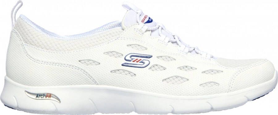 Skechers ARCH FIT REFINE White Nvy Red