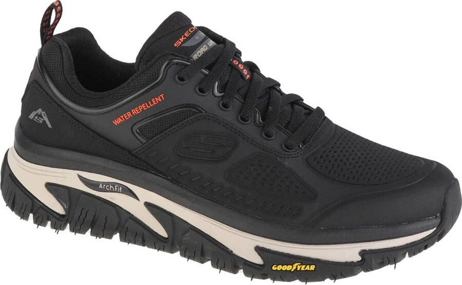 Skechers Arch Fit Road Walker 237333-BLK Mannen Zwart Sneakers