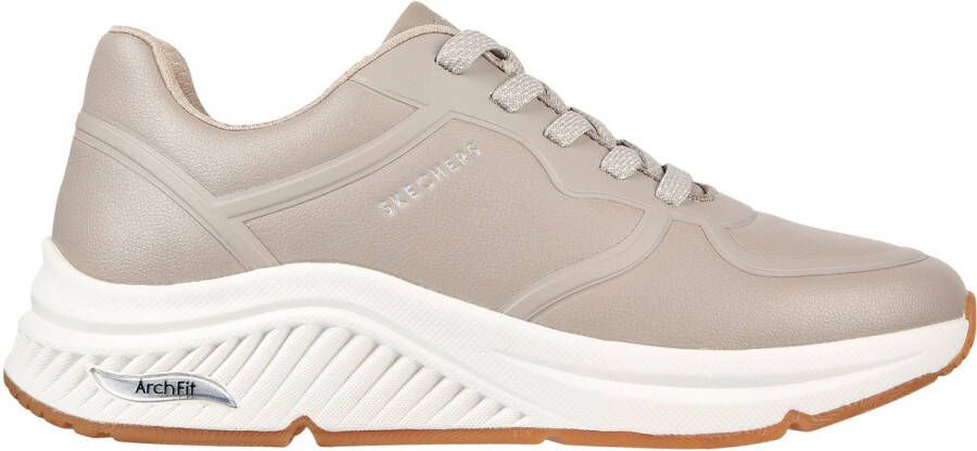Skechers Arch Fit S-Miles- Mile Makers Dames Sneakers Taupe