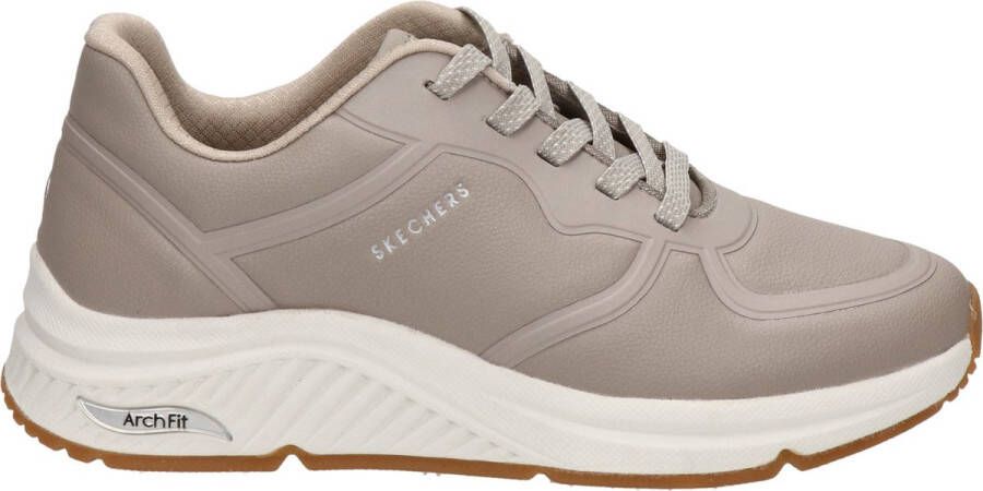 Skechers Fumette Stijlvolle Sneakers voor Modebewuste Vrouwen Beige Dames