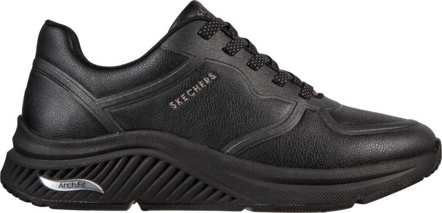 Skechers Arch Fit S-Miles Mile Makers Dames Sneakers Zwart