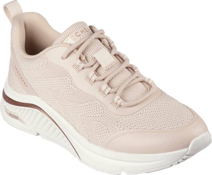 Skechers Stijlvolle Sneaker voor Modieuze Vrouwen Beige Dames