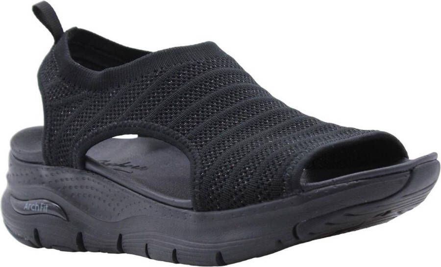 Skechers Arch Fit Sandaal Vrouwen Zwart