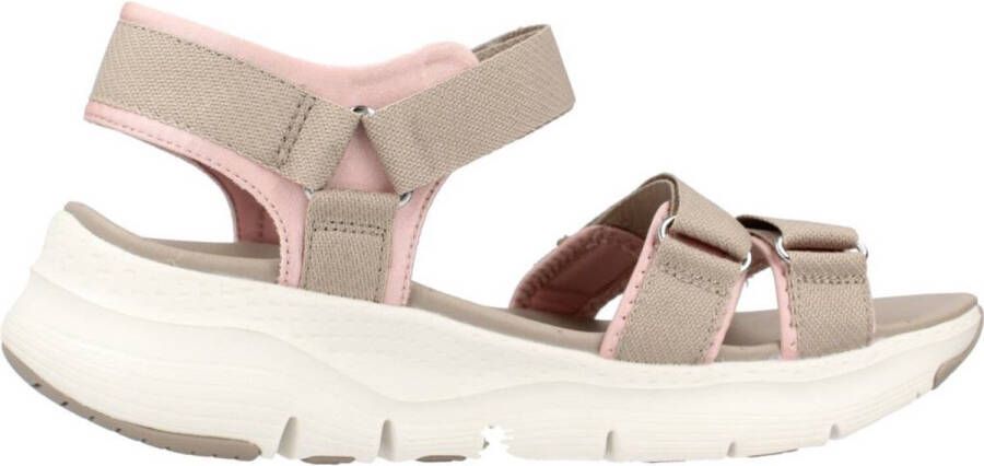 Skechers Arch FIT Platte Sandalen Beige Dames