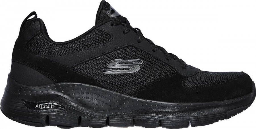 Skechers Arch Fit Servitica sneakers zwart Heren Textiel