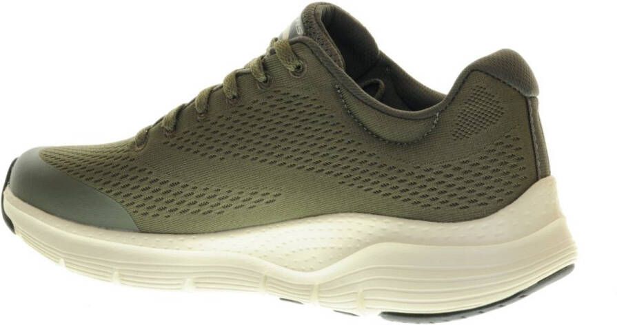 Skechers Groene Textiel Wasbare Sneaker met Arch Fit en AirCooled Memory Foam Groen Heren