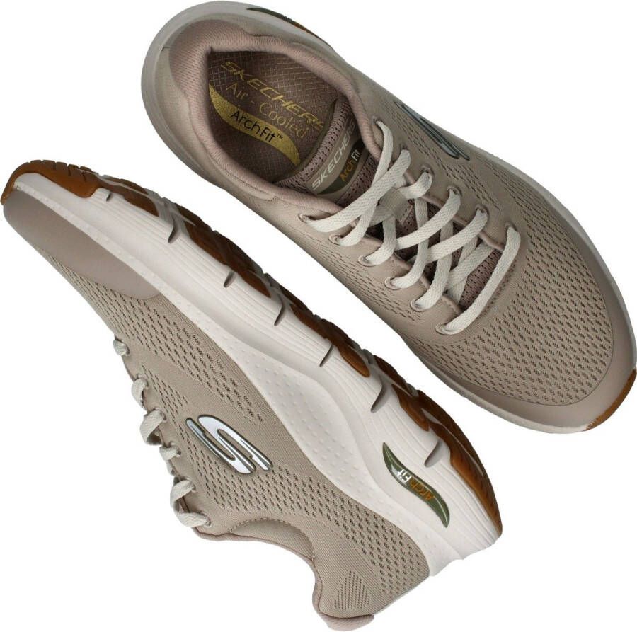Skechers Arch Fit Sneaker Mannen Taupe