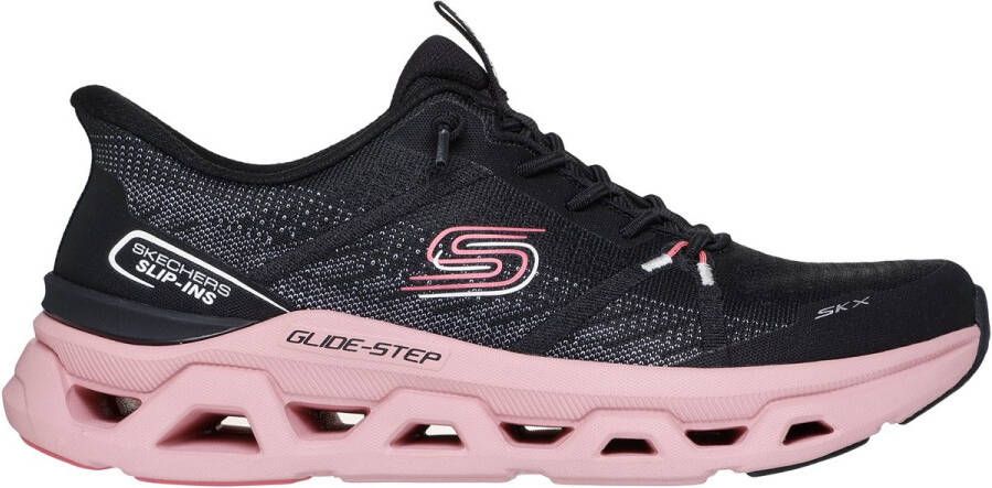 Skechers -art 150513 BKMV-dames-sneaker-slipin-zwart-roze