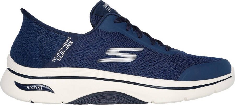 Skechers art 216602 NVY slipin en veter BLAUW