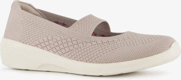 Skechers Arya Lovesome dames ballerina taupe Beige Extra comfort Memory Foam