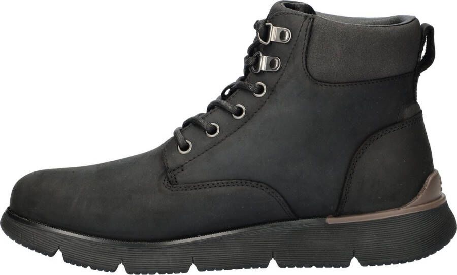 Skechers Augustino heren veterboot Zwart