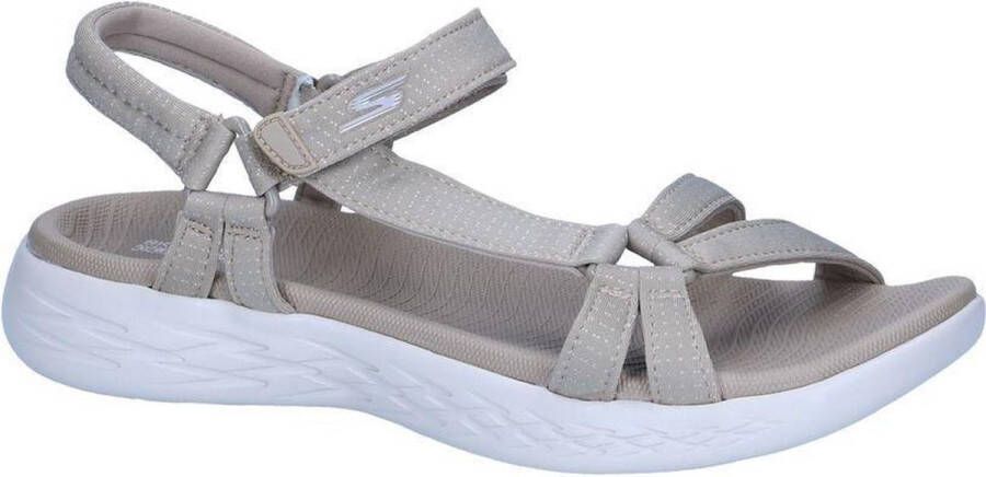 Skechers On the GO 600 Brilliancy Dames Sandalen Beige 15316-NAT