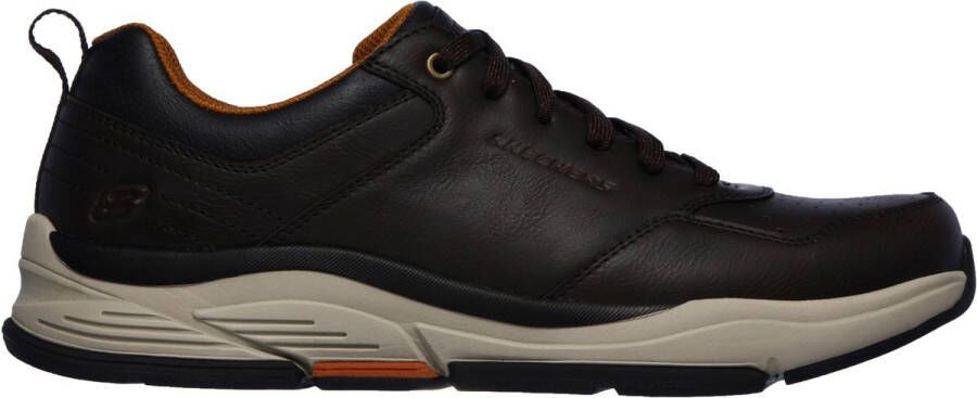 Skechers Benago Treno Bruine Veterschoenen Heren