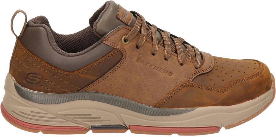 Skechers Relaxed Fit Benago Treno Sneakers bruin - Foto 2