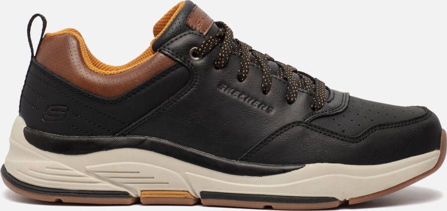 Skechers Benago Treno sneakers zwart Leer Heren - Foto 4