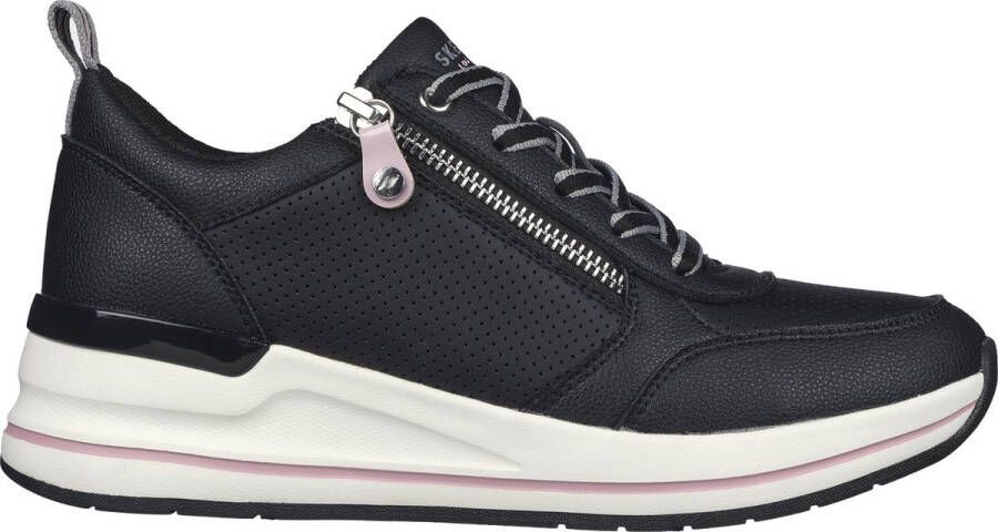 Skechers Billion 2 Side Lines Dames Sneakers Zwart