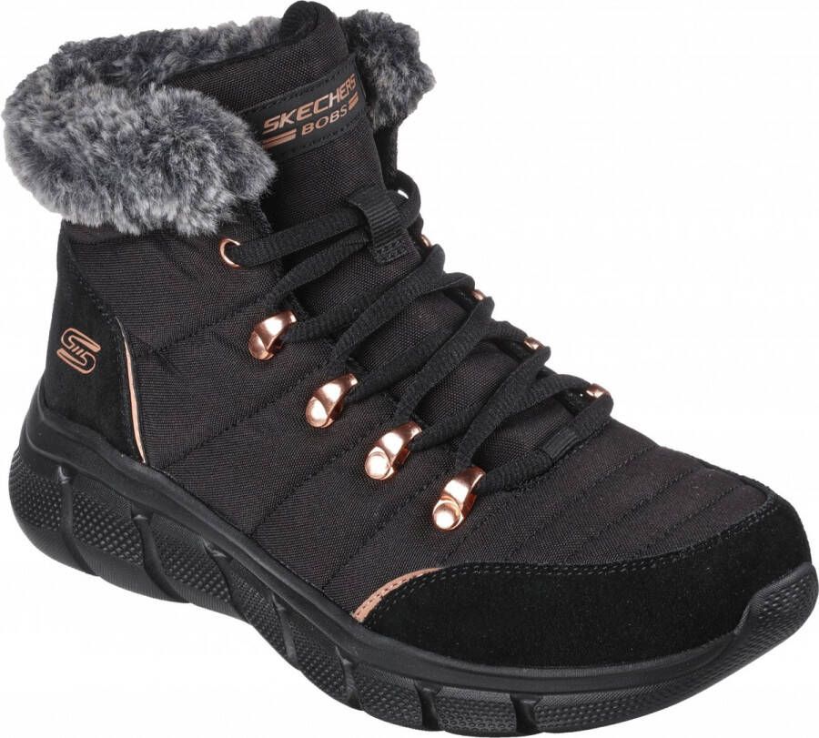 Skechers Bobs B Flex Jolly Darling Veterschoenen Hoog Zwart