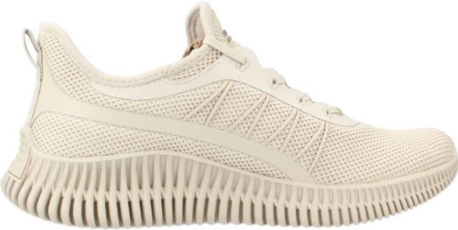 Skechers Bobs Geo-New Aesthetics 117417-TPE Vrouwen Beige Sneakers Sportschoenen