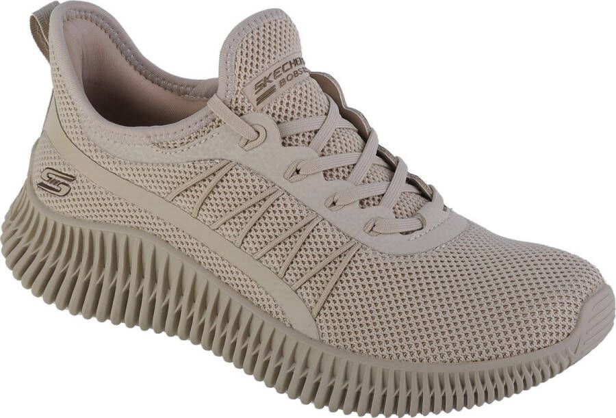 Skechers Bobs Geo-New Aesthetics 117417-TPE Vrouwen Beige Sneakers Sportschoenen