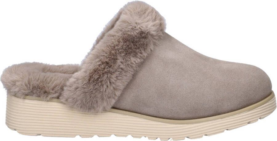 Skechers Bobs Keepsake Wedge dames pantoffel Taupe