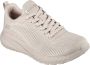 Skechers Bobs Squad Chaos Face Off 117209-NUDE Vrouwen Beige Sneakers - Thumbnail 1