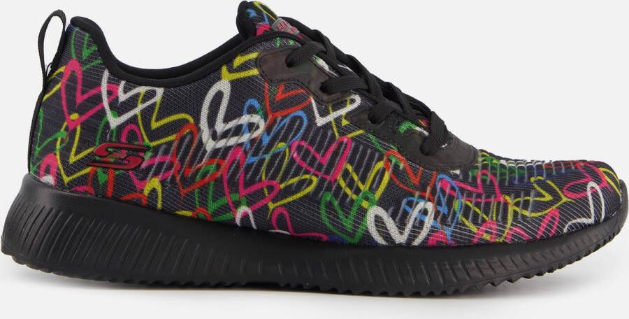 Skechers Bobs Sport Squad Sneakers zwart Textiel