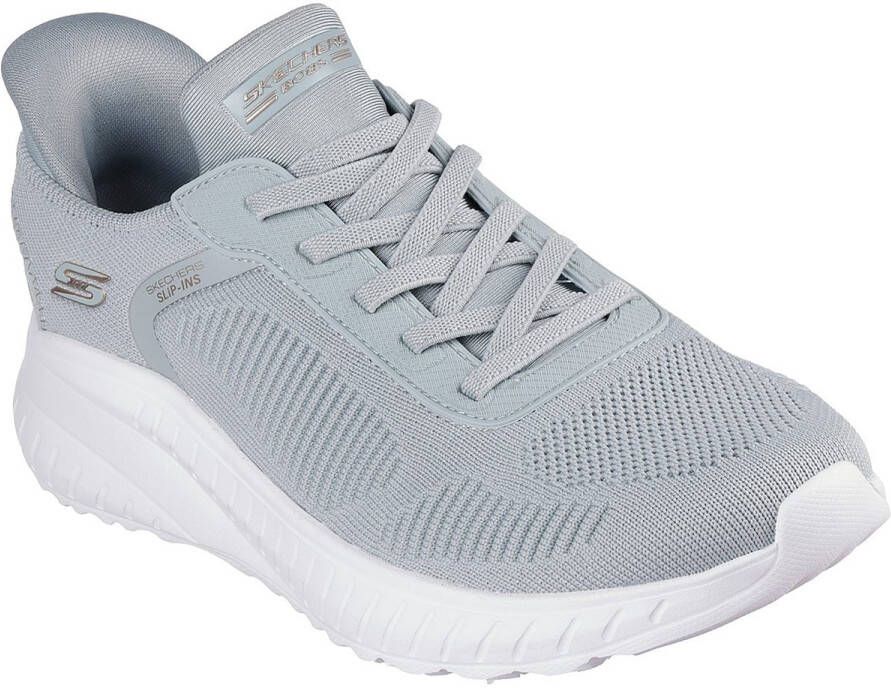 Skechers Slip-on sneakers BOBS SQUAD CHAOS-CURRENT MUSE slippers vrijetijdsschoen in vegan uitvoering
