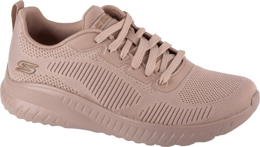 Skechers Bobs Squad Chaos Face Off 117209-NUDE Vrouwen Beige Sneakers