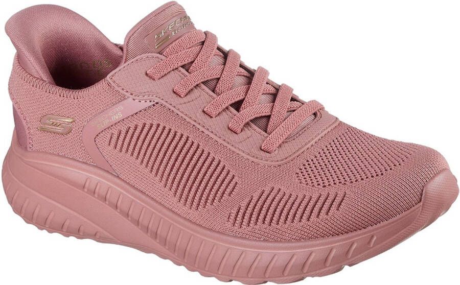 Skechers Slip-on sneakers BOBS SQUAD CHAOS-CURRENT MUSE Vrijetijdsschoen geschikt voor machinewas