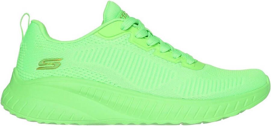 Skechers Sneakers BOBS SQUAD CHAOS-COOL RYTHMS brei sneakers veterschoen in vegan uitvoering