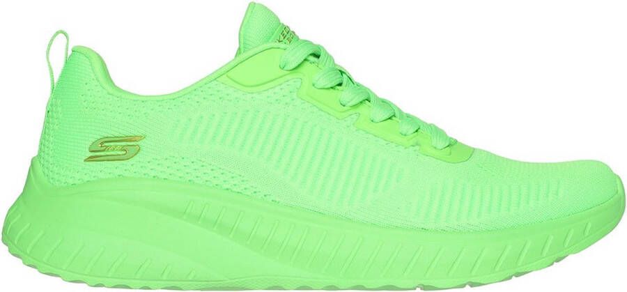 Skechers Sneakers BOBS SQUAD CHAOS-COOL RYTHMS brei sneakers veterschoen in vegan uitvoering
