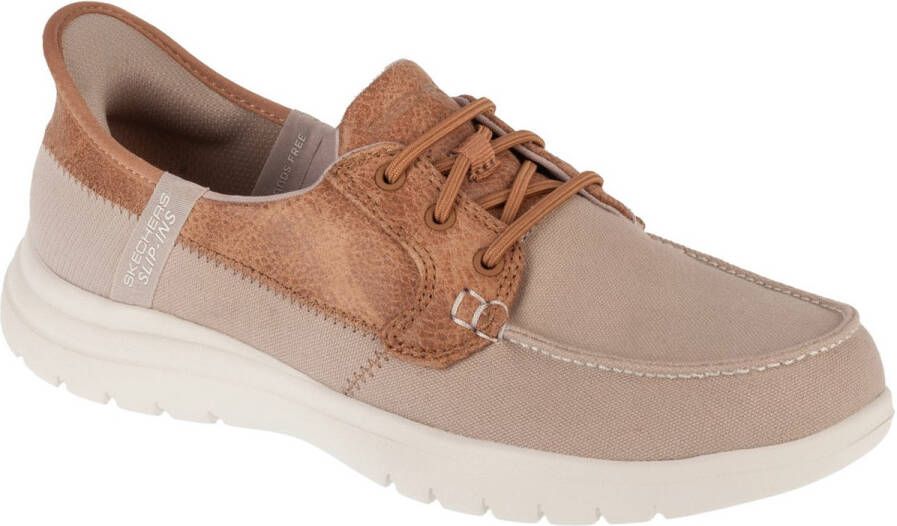 Skechers Slip-Ins: On-The-Go Flex Palmilla Vrouwen Beige Schoenen - Foto 3