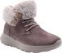 Skechers On The Go Joy-Plush Dreams 144042-DKTP Vrouwen Grijs Laarzen Sneeuw laarzen - Thumbnail 6