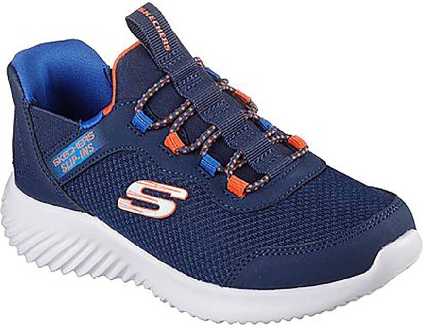 Skechers Slip-Ins: Bounder Brisk-Burst 403822L-NVBL voor Marineblauw Sneakers Sportschoenen